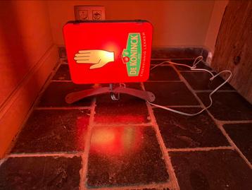 Tweezijdige lichtreclame de koninck beschikbaar voor biedingen