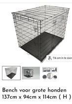 Grote hondenbench, zwart,  merk Midwest, Enlèvement, Comme neuf