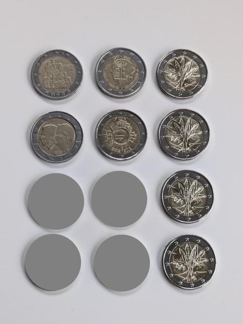 Lot de pièces commémoratives 2€, Postzegels en Munten, Munten | Europa | Euromunten, Losse munt, 2 euro, België, Ophalen of Verzenden