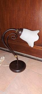 Vintage antiek look lampet glazen kap in bloem vorm, Ophalen of Verzenden