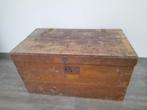Oude, houten kist / koffer, Huis en Inrichting, Woonaccessoires | Kisten, Ophalen, Minder dan 50 cm, Gebruikt, 50 tot 100 cm