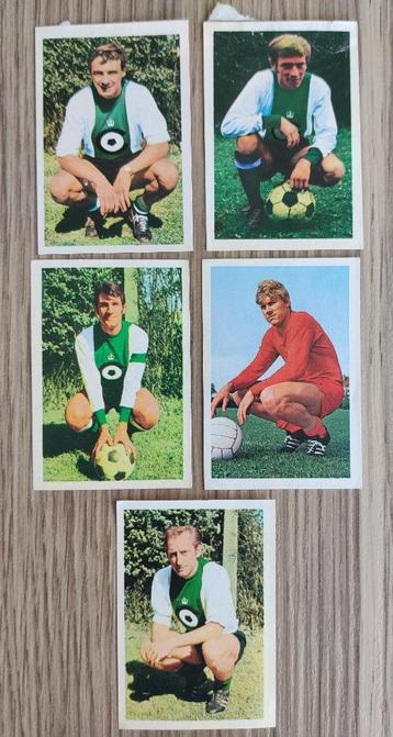 5 Kaarten/Stickers Cercle Brugge - Vanderhout 1972-1973