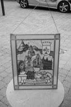 Glasraam in lood van GERAARDSBERGEN, Antiek en Kunst, Ophalen