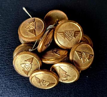 Set van 15 knopen voor SABENA-uniform beschikbaar voor biedingen
