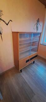 Vintage vitrinekast, Ophalen, Gebruikt, ., Eikenhout