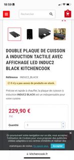 Double taque de cuisson à induction Kitchencook, Electroménager, Induction