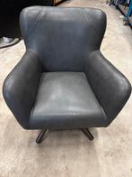 Zwarte lederlook fauteuil., Ophalen