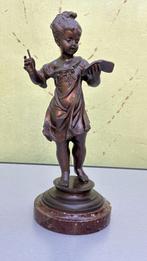 Beeld – meisje met boek en schrijfstift – Rousseau, Antiquités & Art, Enlèvement