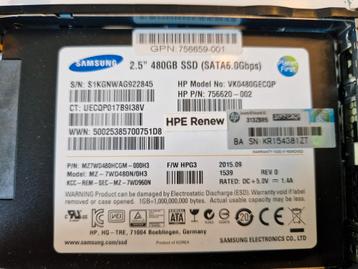 Disque SSD 480Gb NEUF (avec magazine serveur)