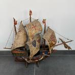 Model houten zeilschip, driemaster, Hobby en Vrije tijd, Gebruikt, Ophalen