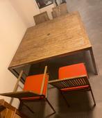 Tuintafel teak ZONDER stoelen, Huis en Inrichting, Complete eetkamers, Ophalen, Zo goed als nieuw