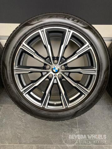 20” originele BMW X5 G05 X6 G06 velgen + banden 740M 5x112, Auto-onderdelen, Banden en Velgen, Gebruikt, 275 mm, Banden en Velgen