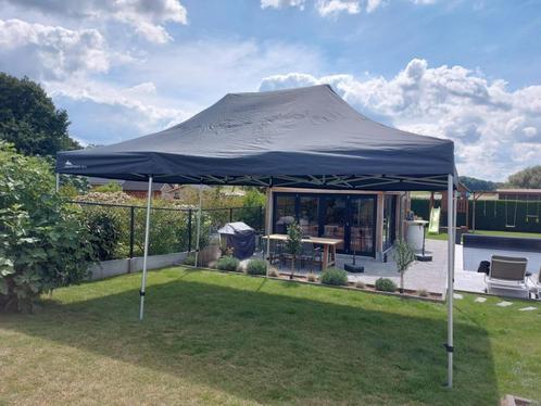 Te huur: Donkergrijze vouwtent 6x4m incl. meubilair, Tuin en Terras, Partytenten, Nieuw, Partytent, 2 meter of meer, 5 tot 8 meter