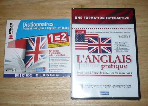 CD Formation Anglais pratique +dictionnaire français anglais, Informatique & Logiciels, Logiciel d'Éducation & Cours, Comme neuf