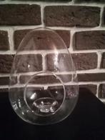 Glazen vetplanten vaas ovaal, Ophalen of Verzenden, Zo goed als nieuw, Glas