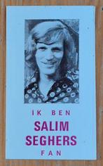 Vintage sticker Salim Seghers autocollant, Ophalen of Verzenden, Zo goed als nieuw, Overige typen