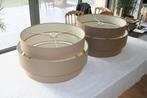 2 abat-jour, Vandeheg : diamètre le plus grand 60 cm,, 25 à 50 cm, Beige, Rond, Comme neuf