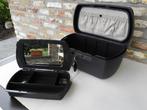 Beauty Case / Toilet Koffer, Ophalen, Zwart, Met spiegeltje(s), Zo goed als nieuw