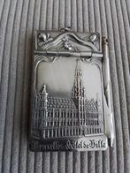 Balkaart 1900 zilver metaal Stadhuis Brussel, Zilver
