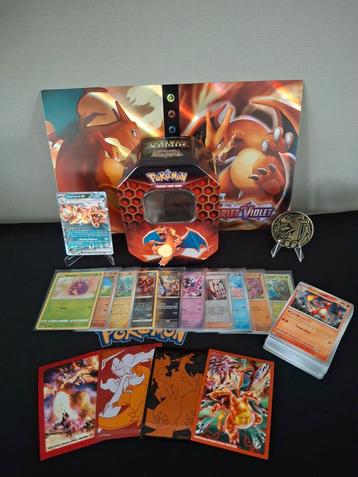 Toffe charizard set met verzamelmap en tin beschikbaar voor biedingen