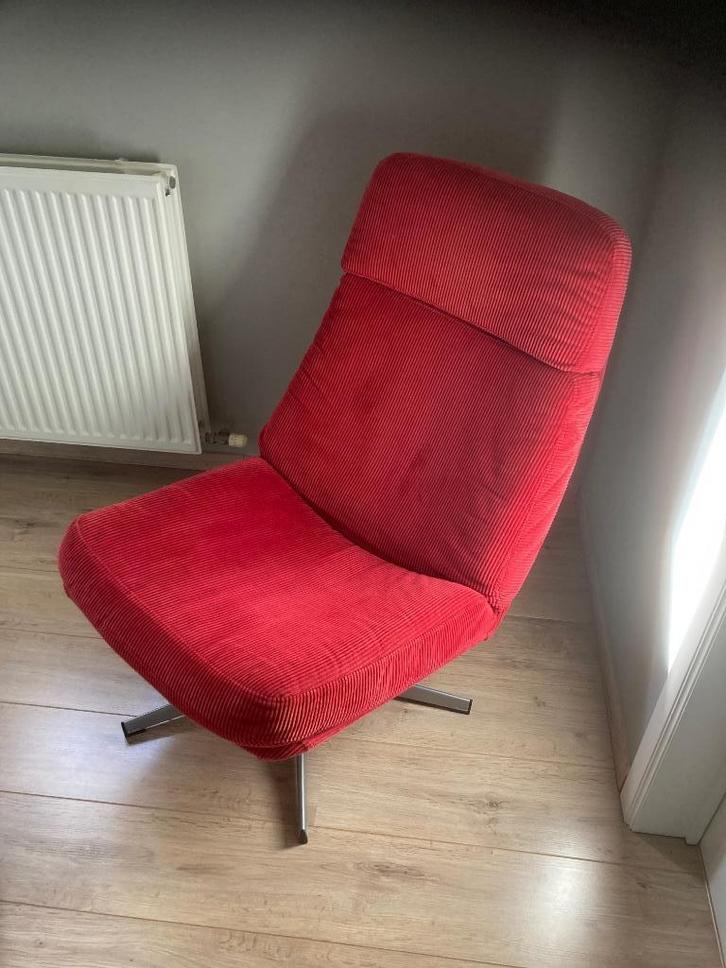 vintage IKEA fauteuil Lunna (havberg) en voetbanken, Huis en Inrichting, Fauteuils, Zo goed als nieuw, Stof, 50 tot 75 cm, 75 tot 100 cm