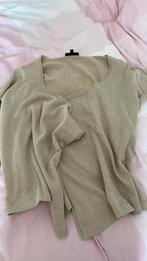 Feestelijk topje in lurex ( goudkleurig) L, Kleding | Dames, Truien en Vesten, Ophalen of Verzenden, Zo goed als nieuw, Maat 42/44 (L)