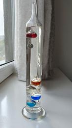 Galileo thermometer glas 33cm, Huis en Inrichting, Woonaccessoires | Thermometers, Binnenthermometer, Zo goed als nieuw, Ophalen