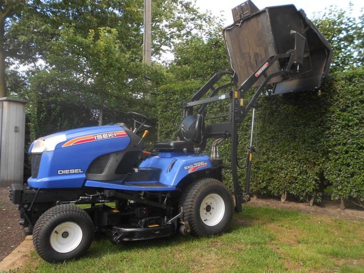 zitmaaier Iseki SXG 326 hooglos DIESEL zeer goed werkend., Tuin en Terras, Zitmaaiers, Zo goed als nieuw, 120 cm of meer, Elektrische starter