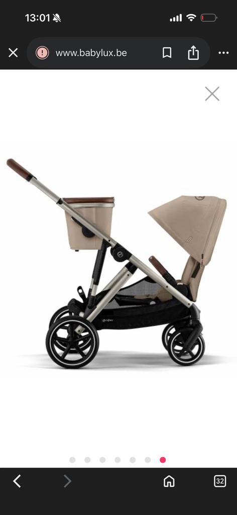 Poussette cybex double, Kinderen en Baby's, Kinderwagens en Combinaties, Zo goed als nieuw, Kinderwagen, Overige merken, Duowagen