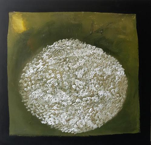 "Hoe GOD van een Circel een Vierkant maakt", Antiek en Kunst, Kunst | Schilderijen | Modern, Ophalen