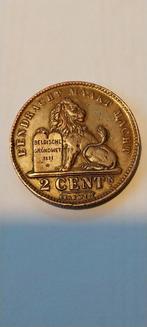 2 cent 1919 Flamand incomplet M, Timbres & Monnaies, Monnaies | Belgique, Enlèvement ou Envoi, Bronze, Monnaie en vrac