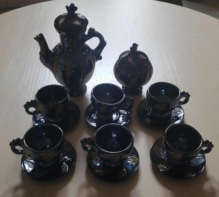 Service à café 6 pièces, Antiek en Kunst, Antiek | Servies compleet, Ophalen