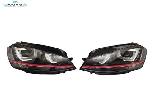 Volkswagen Golf 7 Bi-Xenon GTI Rood Koplampen Set 5G1941031A, Auto-onderdelen, Verlichting, Volkswagen, Gebruikt, Herkomst onderdeel bekend