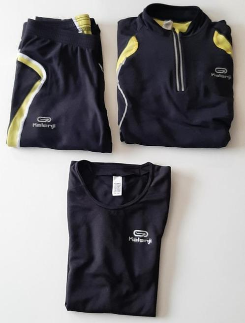 Kalenji warm hardloop shirt en broek, Kleding | Heren, Sportkleding, Zo goed als nieuw, Hardlopen of Fietsen, Maat 52/54 (L), Overige kleuren