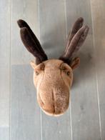 Pluche rendier met muurbevestiging, Ophalen, Zo goed als nieuw