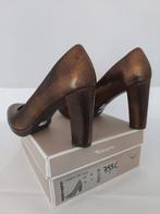755C* TAMARIS jolis escarpins bronze cuir (42), Autres couleurs, Escarpins, Envoi, Neuf