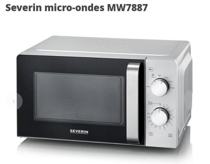 FOUR MICRO-ONDE SEVERIN, Electroménager, Micro-ondes, Comme neuf, À Poser, 45 à 60 cm, Four, Enlèvement