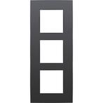 Niko afdekplaatje drievoudig verticaal antraciet, Ophalen, Nieuw