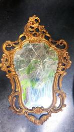 Magnifique ancien miroir doré 75 cm, Enlèvement ou Envoi