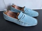 Santoni loafers maat 7 / 41, Loafers, Blauw, Ophalen of Verzenden, Zo goed als nieuw