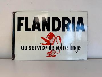 FLANDRIA oud emaille reclamebord, Antiek en Kunst, Ophalen of Verzenden