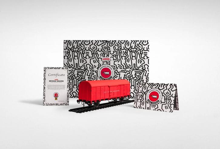 Märklin X Keith Haring Message Wagon (H0), Hobby en Vrije tijd, Modeltreinen | H0, Nieuw, Wagon, Gelijkstroom of Wisselstroom