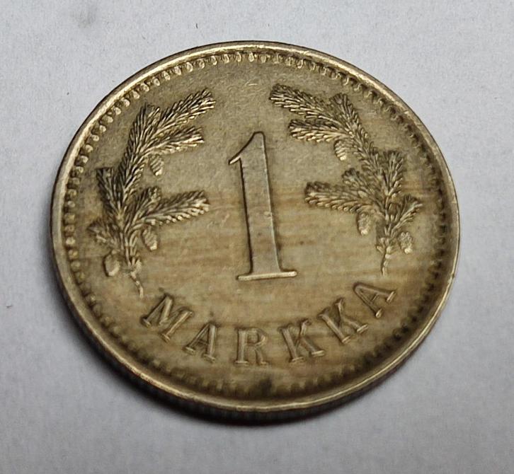 Finse munt uit 1922, 1 Markka, Postzegels en Munten, Munten | Europa | Niet-Euromunten, Losse munt, België, Ophalen of Verzenden
