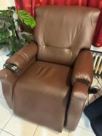 Lederen elektrische relax zetel. Zo goed als nieuw., Huis en Inrichting, Ophalen, Zo goed als nieuw, Leer
