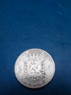 Zilveren 2 franc 1867 Leopold, Zilver, Ophalen of Verzenden, Zilver