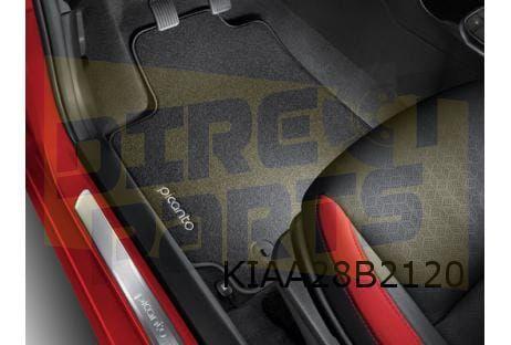 Kia Picanto (6/17- 9/20) Mattenset 'luxe velours' (4x) tekst, Auto-onderdelen, Interieur en Bekleding, Kia, Nieuw, Verzenden