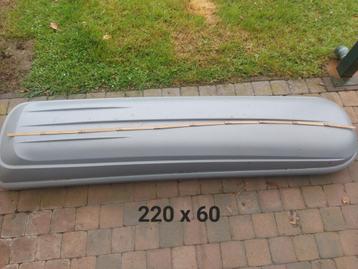 Coffre de toit pour skis avec barres de toit, Enlèvement, Comme neuf