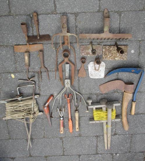 Tuin en ander oud handgereedschap, Tuin en Terras, Hand-tuingereedschap, Gebruikt, Overige soorten, Ophalen