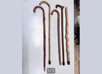 5X Antieke Antieke wandelstok - wandelstokken hout houten, Diversen, Wandelstokken, Ophalen of Verzenden, Zo goed als nieuw