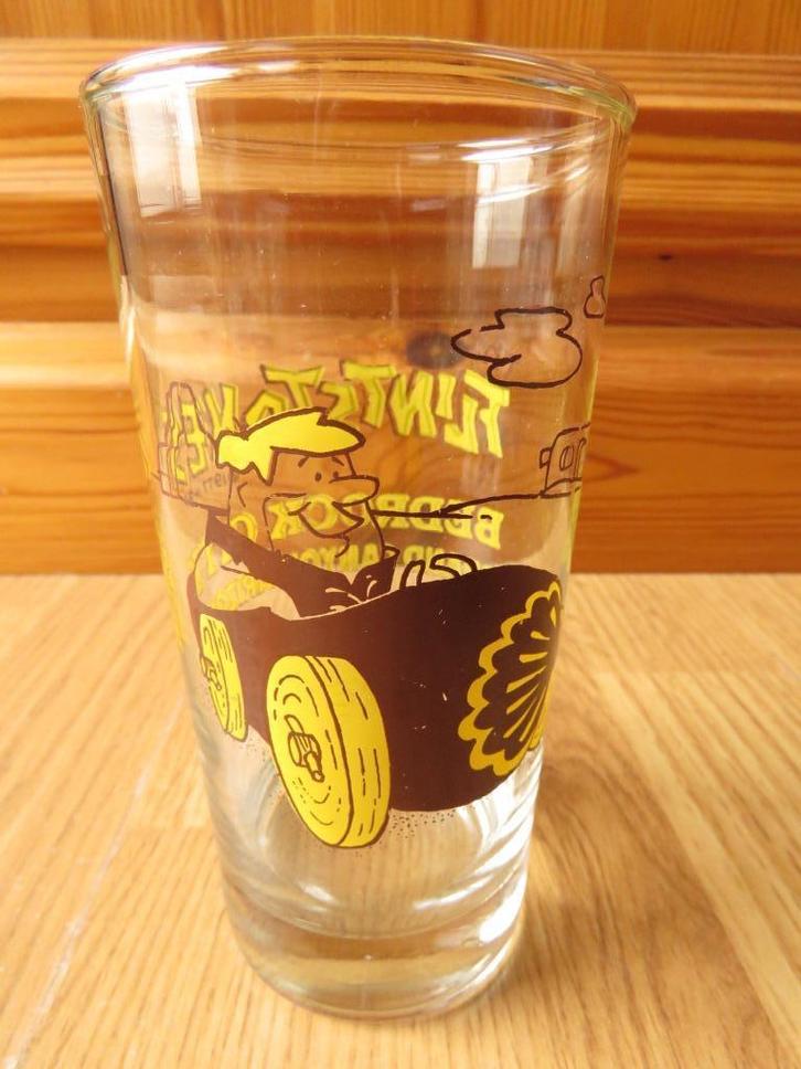 verre les Flintstones Pierrafeu Bedrock city Grand Canyon, Verzamelen, Glas en Drinkglazen, Zo goed als nieuw, Frisdrankglas, Ophalen of Verzenden